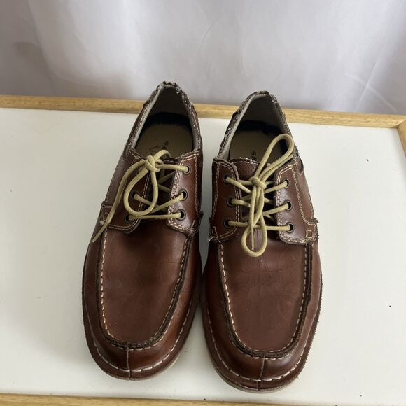 Sketchers Boat Men’s Shoes Size 7.5 Brown Y2K Grandpa Casual Slip On main image 7